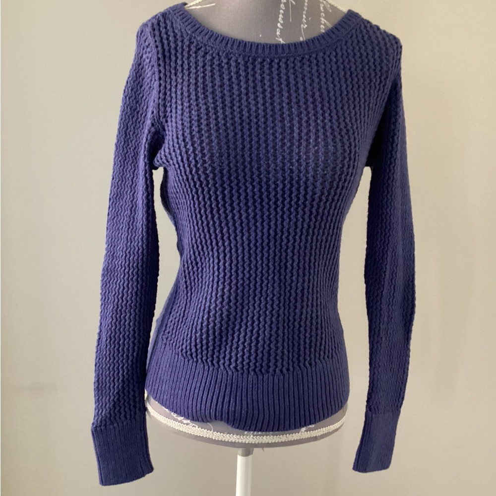 Gap cotton knit Women's Navy blue Sweater. (Xsmall)